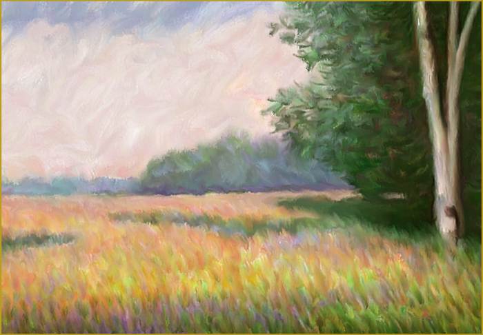 Monet Study, Oats Field