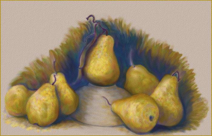 Pears with Bowl