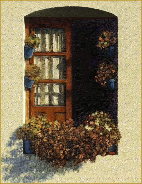 The Spanish Window with Flowers